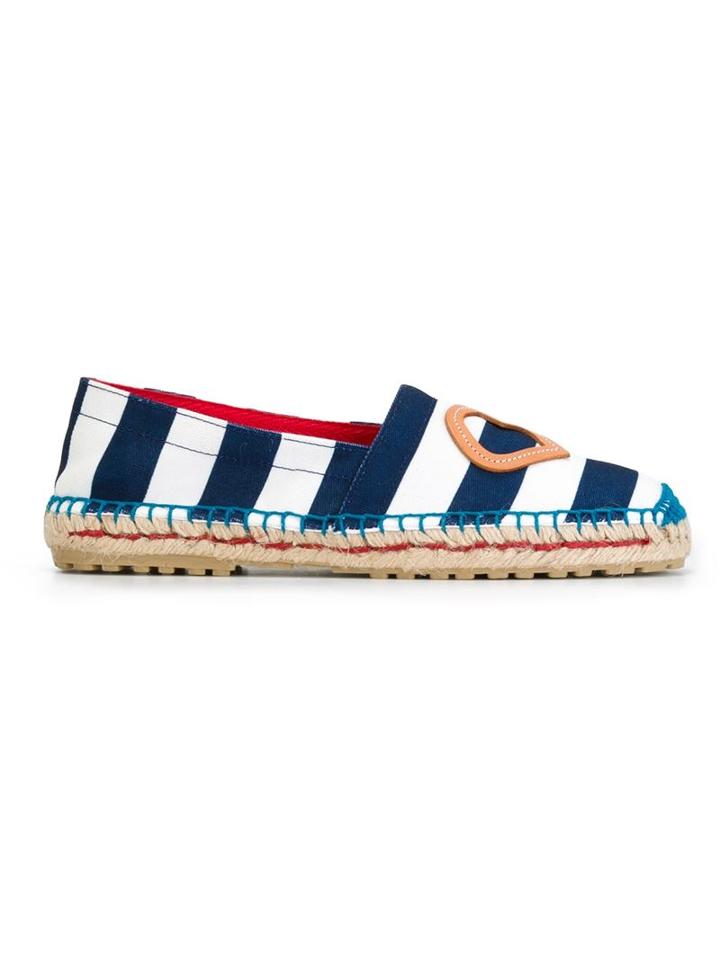 Dsquared2 Striped Espadrilles, Women's, Size: 37, Blue, Cotton/rubber