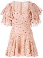 Acler Ruffled Spot Print Mini Dress - Pink