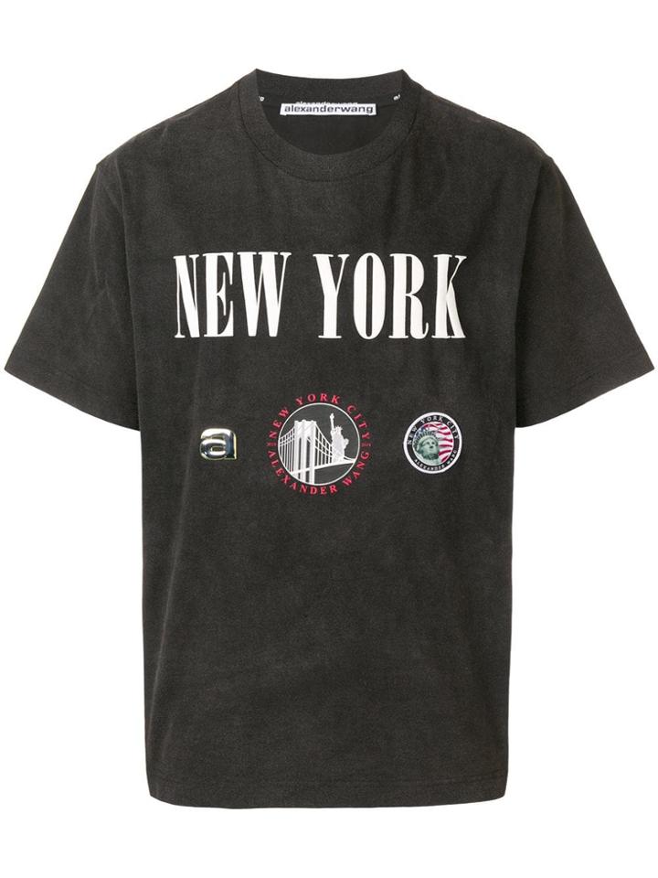 Alexander Wang Oversized New York T-shirt - Black