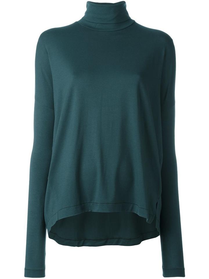 By Malene Birger Turtleneck Jumper, Women's, Size: Xs, Green, Viscose/spandex/elastane