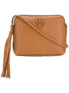 Embossed Logo Crossbody Bag - Women - Leather - One Size, Brown, Leather, Tory Burch
