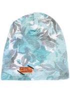 Vingino Floral Print Beanie, Boy's, Blue