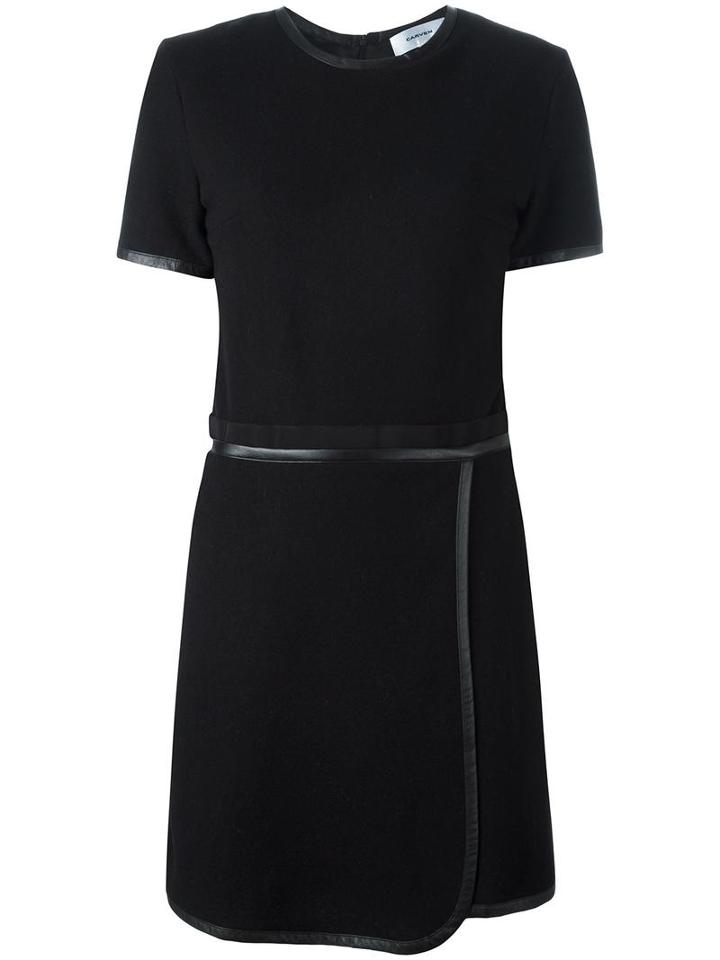 Carven Short Knit Dress, Women's, Size: Small, Black, Wool/polyester/polyamide/polyurethane