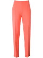 Antonio Berardi Straight Tailored Trousers, Women's, Size: 42, Yellow/orange, Spandex/elastane/rayon