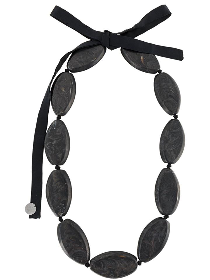 Maria Calderara Egg-shaped Stones Necklace - Grey
