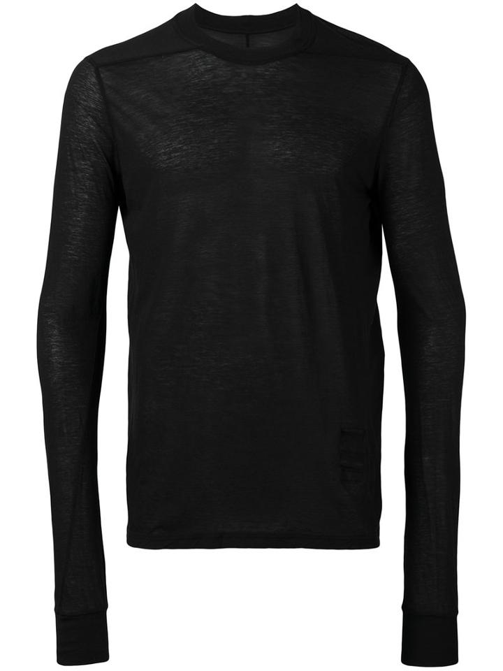Rick Owens Drkshdw - Crew Neck Top - Men - Cotton - S, Black, Cotton