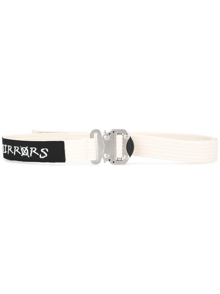 Maison Mihara Yasuhiro Blank Mirrors Belt - White