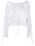 Love Shack Fancy Embroidered Pippa Blouse - White