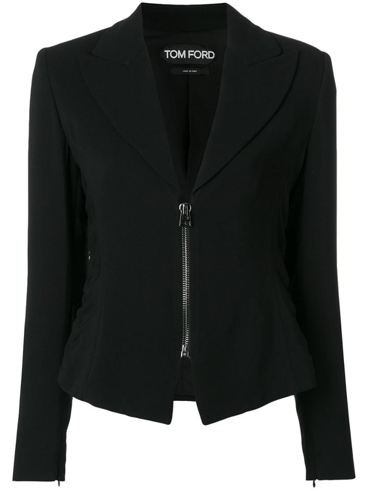 Tom Ford Zipped Fitted Jacket - Black