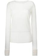Mm6 Maison Margiela Long Open Sleeve T-shirt