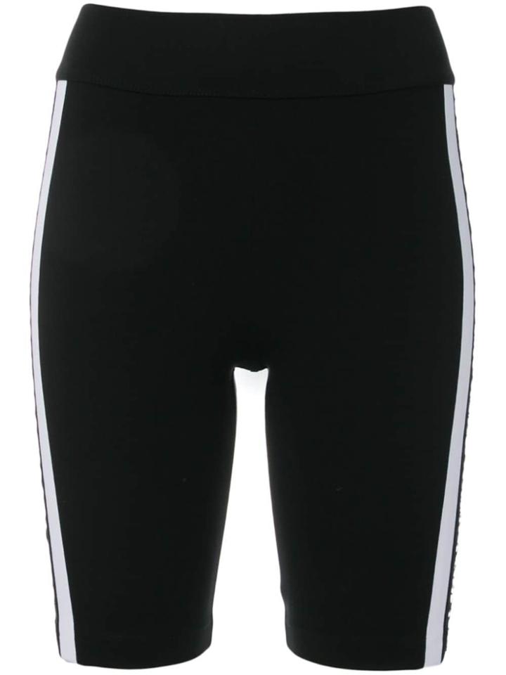 No Ka' Oi Side Stripe Bike Shorts - Black