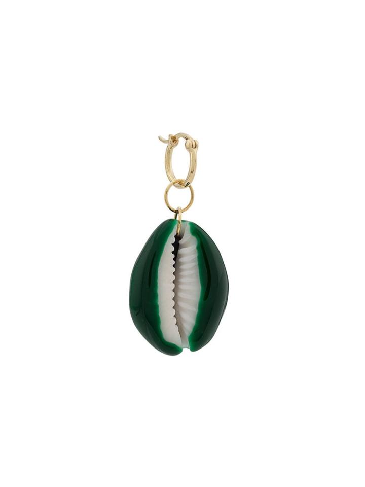 Aurelie Bidermann Merco Shell Earring - Green