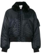 Comme Des Garçons Noir Kei Ninomiya Cropped Bomber Jacket - Blue
