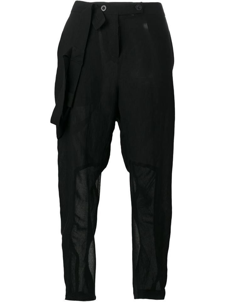 Lost & Found Ria Dunn Bretelle Pants, Women's, Size: Small, Black, Viscose/linen/flax/cotton/acetate