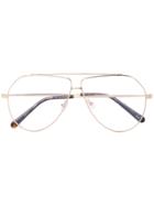 Stella Mccartney Eyewear Aviator Glasses - Metallic