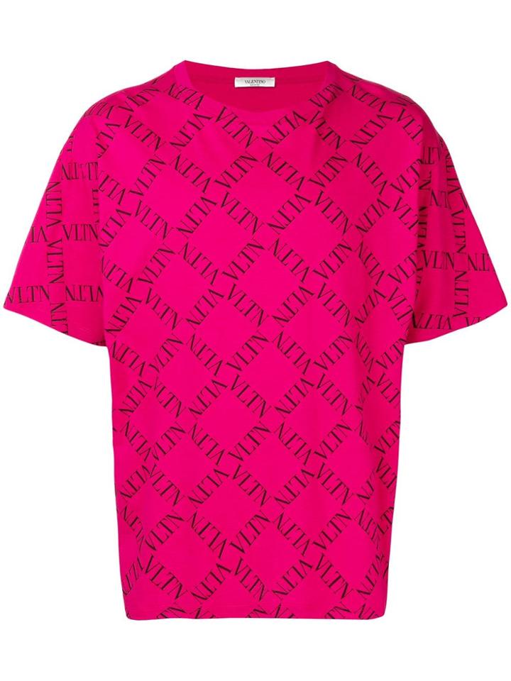 Valentino Valentino Garavani Logo Print T-shirt - Pink