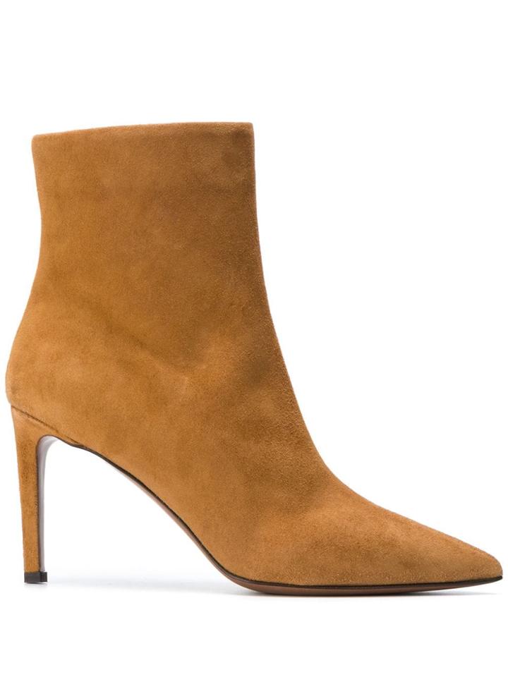 L'autre Chose Suede Ankle Boots - Brown