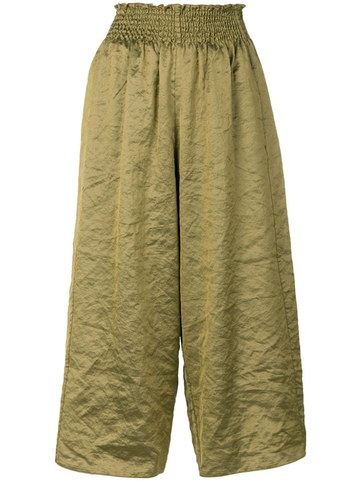 Forte Forte Silk Blend Culottes - Yellow & Orange