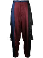 Toga Pulla Panelled Track Pants - Red