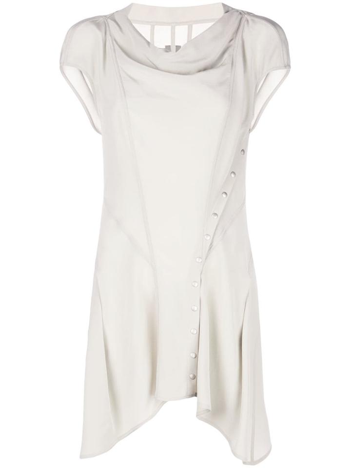 Rick Owens Asymmetric Blouse - Grey