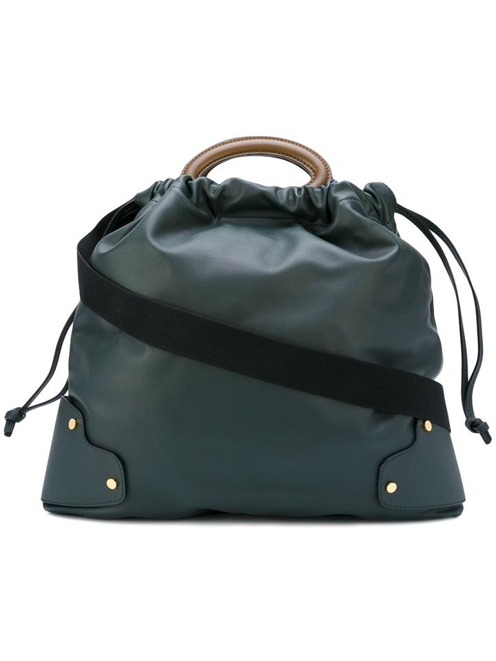 Marni - Ring Handle Crossbody Bag - Women - Leather - One Size, Green, Leather