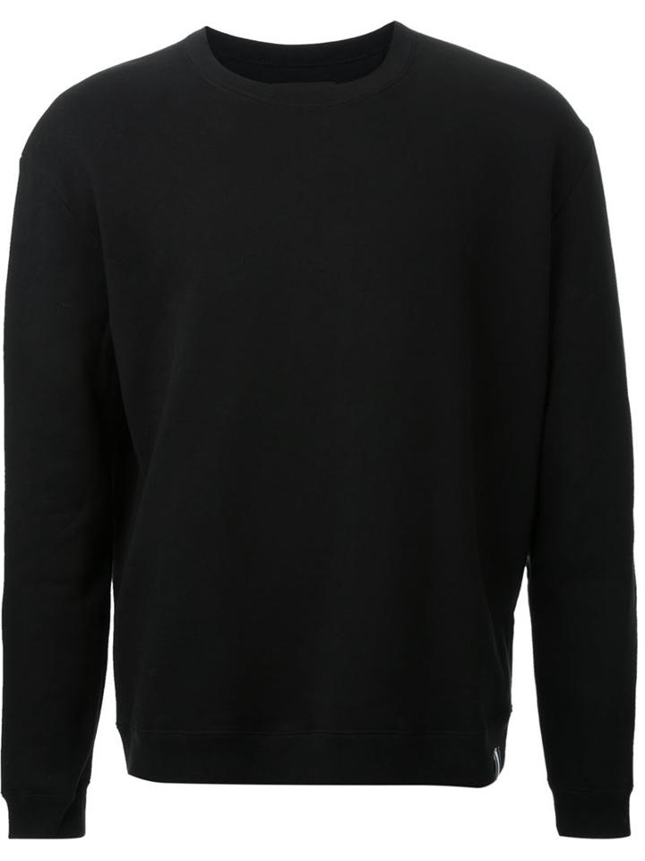 Hl Heddie Lovu 'heavy' Crew Neck Sweatshirt, Men's, Size: Medium, Black, Cotton