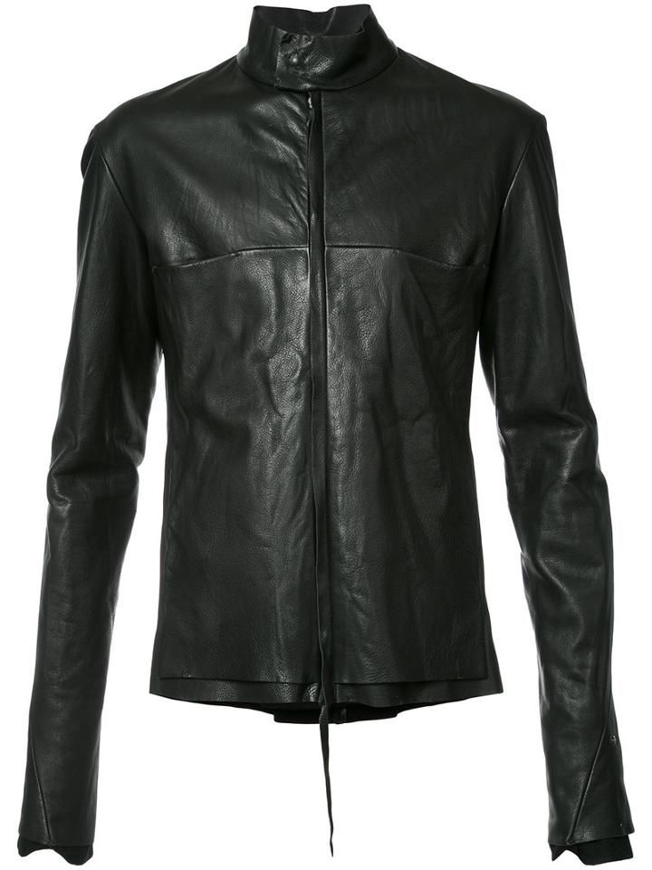 Ma+ Relaxed Biker Jacket, Men's, Size: 48, Black, Calf Leather