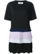 Msgm Tiered Pleated Dress