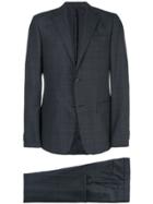 Z Zegna Checked Two Piece Suit - Grey