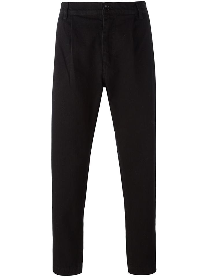 Études Chino Trousers, Men's, Size: 46, Black, Cotton