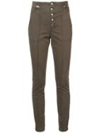 A.l.c. Front Button Slim Trousers - Green