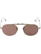 Garrett Leight 'vanburen' Sunglasses - Metallic