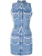 Balmain Denim Mini Skirt - Blue