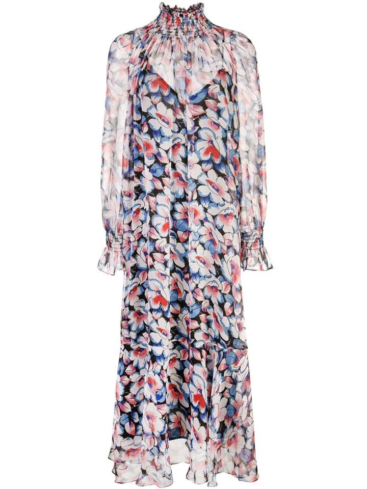 Jill Stuart Floral Print Midi Dress - Multicolour