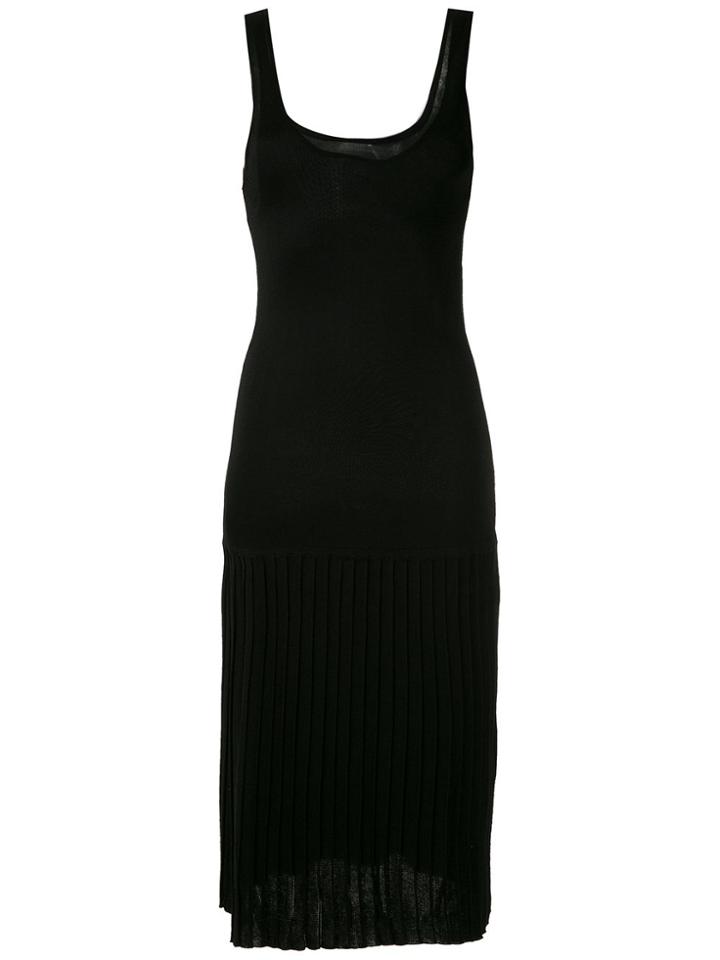 Mara Mac Pleated Knit Dress - Black