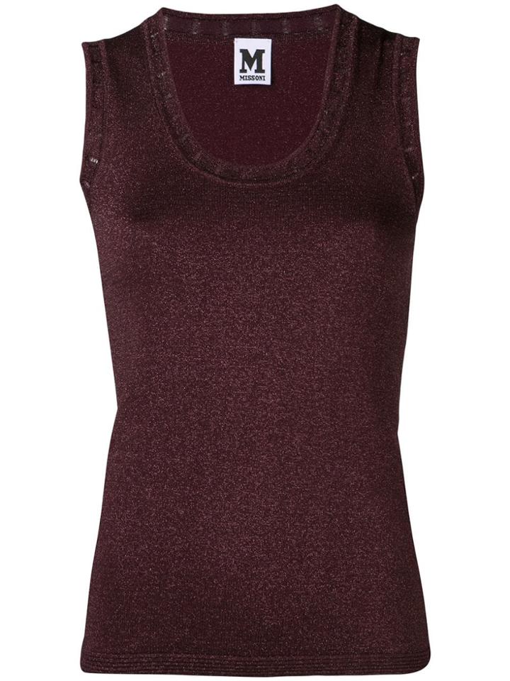 M Missoni Metallic Sheen Top - Purple