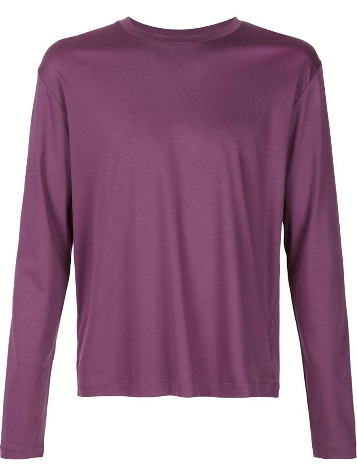 Rochambeau Longsleeved T-shirt, Men's, Size: S, Pink/purple, Cotton/lyocell