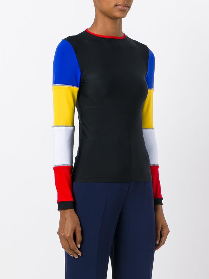 Sadie Williams - Layered Longsleeved Blouse - Women - Cotton/nylon/polyester/spandex/elastane - S, Black, Cotton/nylon/polyester/spandex/elastane