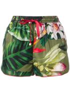 F.r.s For Restless Sleepers Floral Patterned Shorts - Green