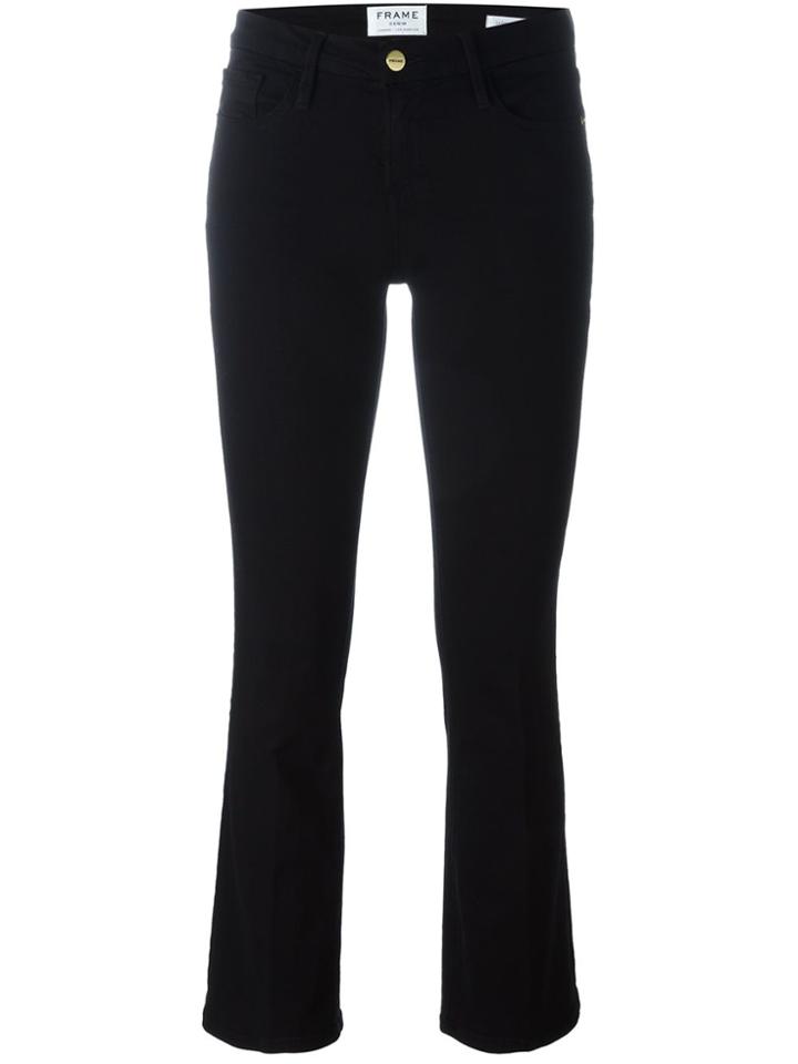 Frame Denim Cropped Pants - Black