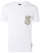 Fendi Double Pocket T-shirt, Men's, Size: 46, White, Cotton