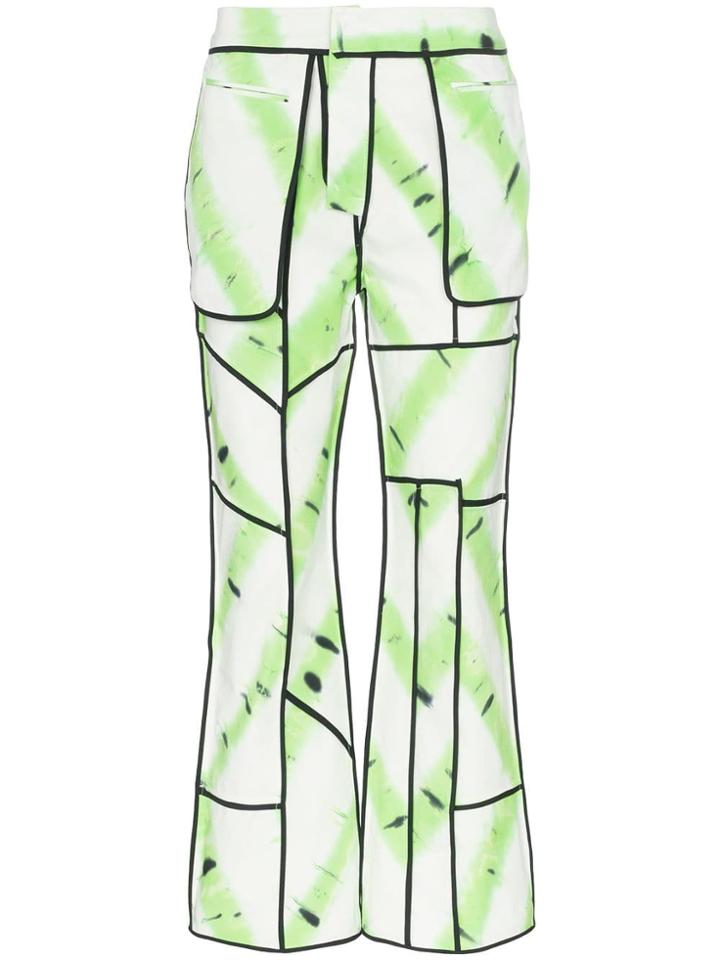 Asai Jungle Patchwork Trousers - Green