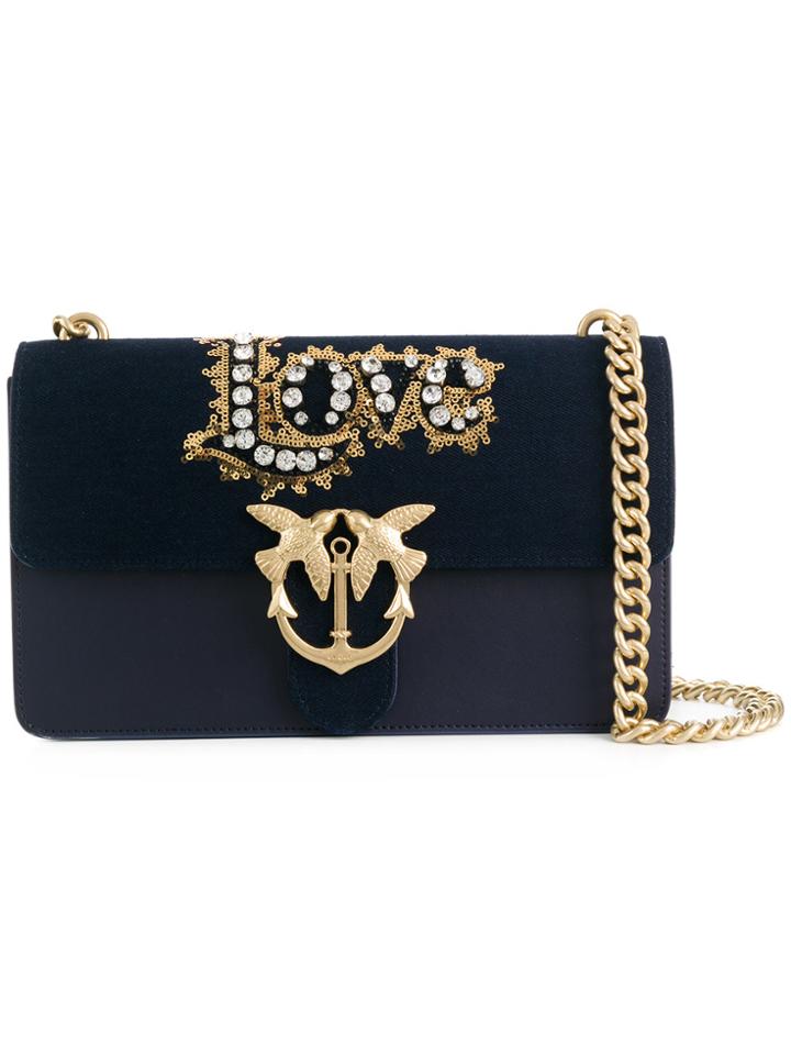 Pinko Love Shoulder Bag - Blue
