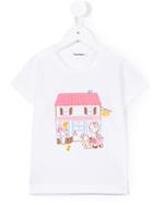 Familiar - House Print T-shirt - Kids - Cotton - 5 Yrs, White
