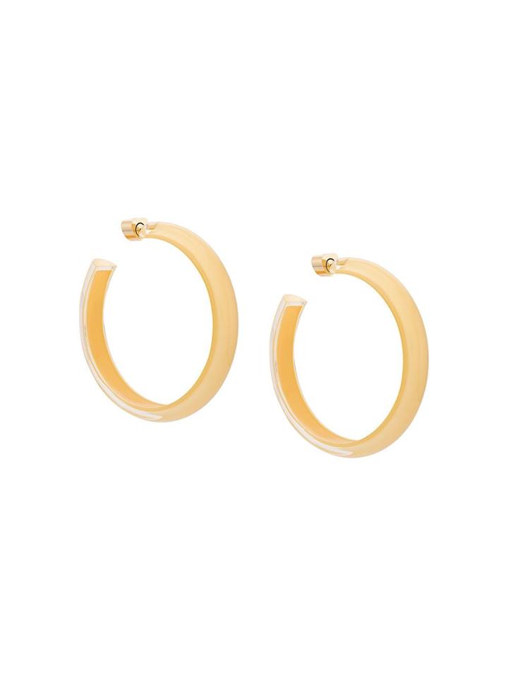 Alison Lou Medium Loucite Jelly Hoops - Yellow