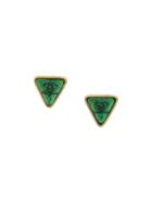 Chanel Pre-owned 2000 Triangular Cc Earrings - Gold