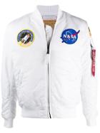 Alpha Industries Ma-1 Nasa Bomber Jacket - White