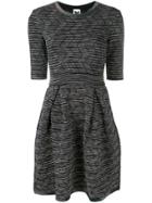 M Missoni Fitted Round Neck Dress - Black