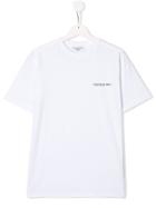 Neil Barrett Kids Teen Reversed Logo T-shirt - White