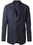 Z Zegna Two Button Blazer, Men's, Size: Large, Blue, Polyamide/polyester